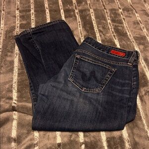 AG Adriano Goldschmied Midnight Blue Ankle Jeans
